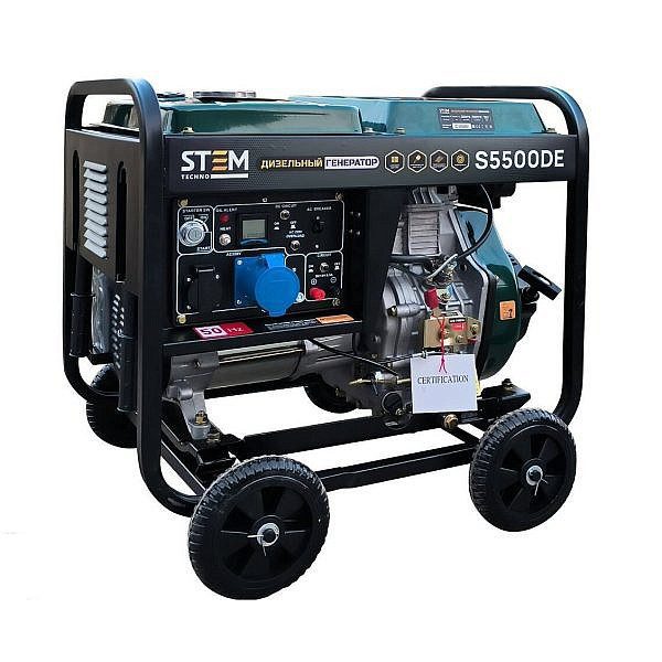 ГЕНЕРАТОР ДИЗЕЛЬНЫЙ STEM TECHNO S5500DE (5,5 КВТ)